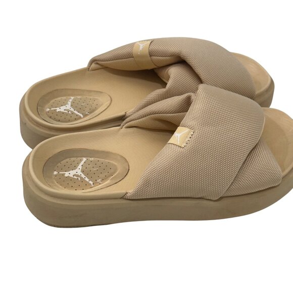 Womens Air Jordan Sophia Slide Sandals Sesame/White Size 7 Platform Slippers - Picture 7 of 13
